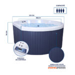 Spa Netspa Halfmoon Wave 3, 4 plazas · Netspa