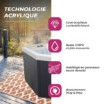 Spa Netspa Halfmoon Wave 3, 4 plazas · Netspa