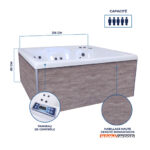 Spa Netspa Square Wave 2, 5 plazas · Netspa