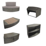 Muebles para spa Netspa Octopus (5 módulos) · Netspa
