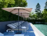 Parasol Pisa IASO 3 × 3 m de brazo lateral · IASO