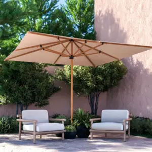 Parasol Pisa IASO 3 × 3 m de brazo lateral · IASO