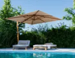Parasol Pisa IASO 3 × 3 m de brazo lateral · IASO