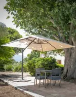 Parasol Pisa IASO 3 × 3 m de brazo lateral · IASO