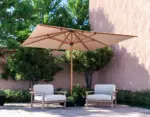 Parasol Sintra IASO 2,5 × 2,5 m de mástil central
