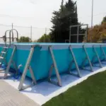 Piscina desmontable rectangular IASO Plus-1 (1,50 m de fondo) · IASO