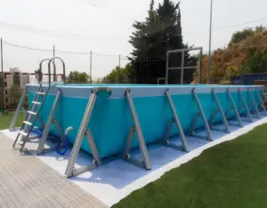 Piscina desmontable rectangular IASO Plus-1 (1,50 m de fondo) · IASO