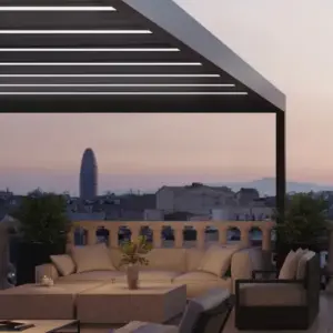 Pérgola bioclimática IASO Pergolam Lite 4 × 5 m · IASO